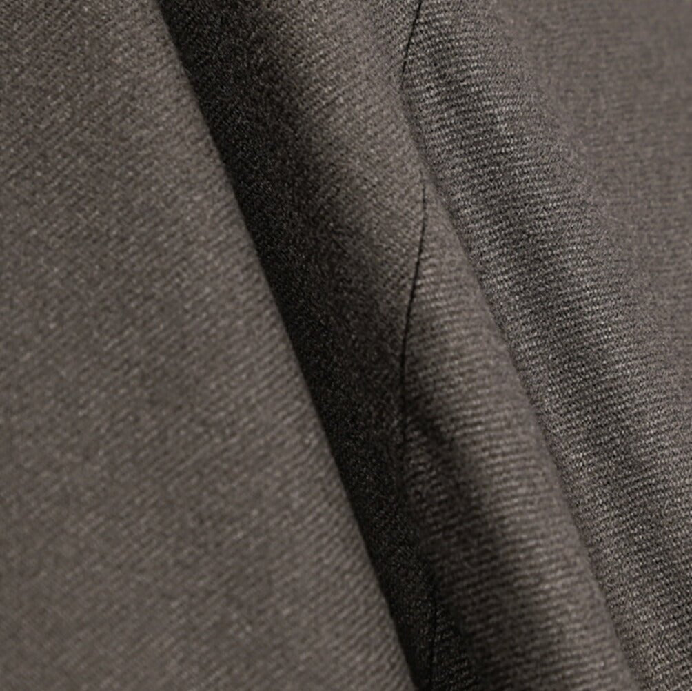 BERWICH “RETRO LONG” ヴァージンウール100% ワンタックスラックス / CANONICO製生地 ブラウン(taupe) 46 | GUARDAROBA MILANO OFFICIAL STORE