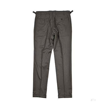 BERWICH “RETRO LONG” ヴァージンウール100% ワンタックスラックス / CANONICO製生地 ブラウン(taupe) 46 | GUARDAROBA MILANO OFFICIAL STORE