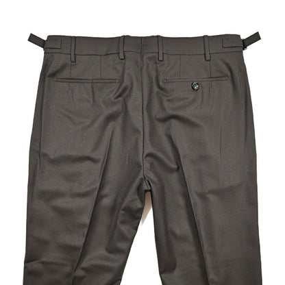BERWICH “RETRO LONG” ヴァージンウール100% ワンタックスラックス / CANONICO製生地 ブラウン(taupe) 46 | GUARDAROBA MILANO OFFICIAL STORE