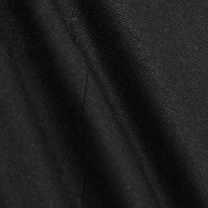 BERWICH “RETRO LONG” ヴァージンウール100% ワンタックスラックス / CANONICO製生地 ブラック(black) 44 | GUARDAROBA MILANO OFFICIAL STORE