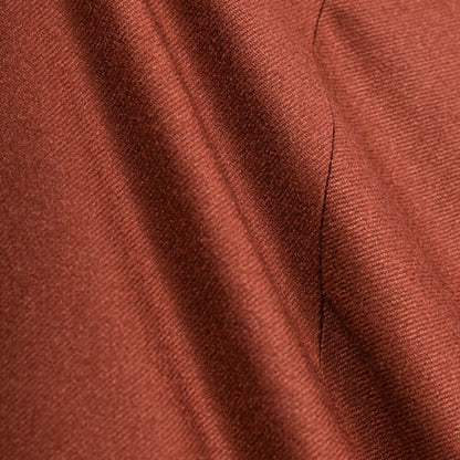 BERWICH “RETRO LONG” ヴァージンウール100% ワンタックスラックス / CANONICO製生地 オレンジ(dk orange) 46 | GUARDAROBA MILANO OFFICIAL STORE