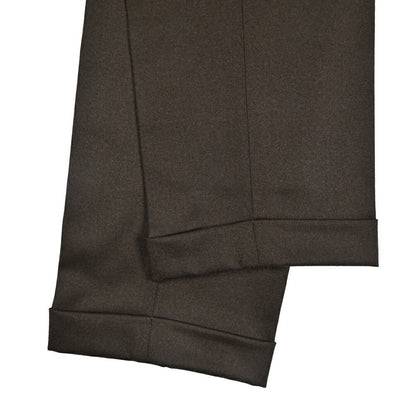 BERWICH “RETRO LONG” ヴァージンウール100% ワンタックスラックス / CANONICO製生地 ブラウン(brown) 46 | GUARDAROBA MILANO OFFICIAL STORE