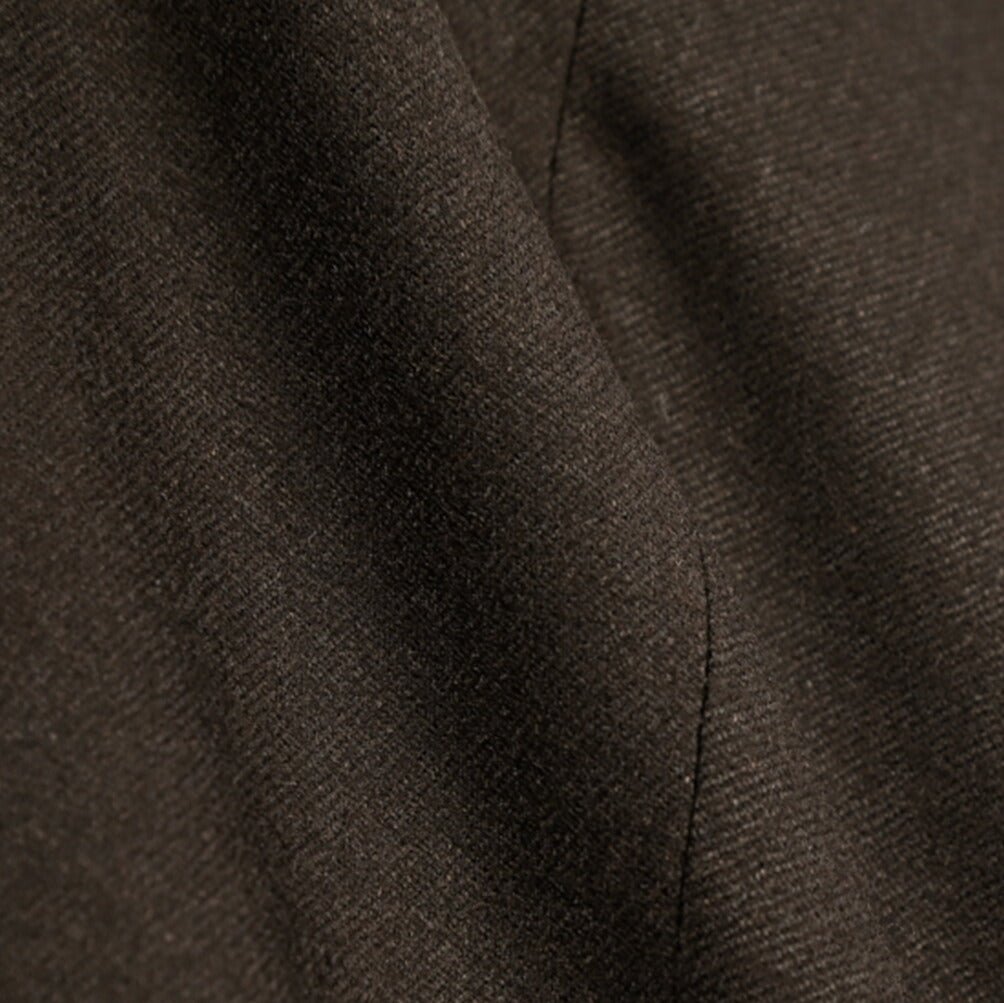 BERWICH “RETRO LONG” ヴァージンウール100% ワンタックスラックス / CANONICO製生地 ブラウン(brown) 46 | GUARDAROBA MILANO OFFICIAL STORE