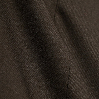 BERWICH “RETRO LONG” ヴァージンウール100% ワンタックスラックス / CANONICO製生地 ブラウン(brown) 46 | GUARDAROBA MILANO OFFICIAL STORE