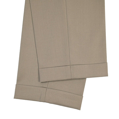 BERWICH “RETRO LONG” ウール100% ワンタックスラックス / CANONICO製生地 グレージュ(greige) 52 | GUARDAROBA MILANO OFFICIAL STORE