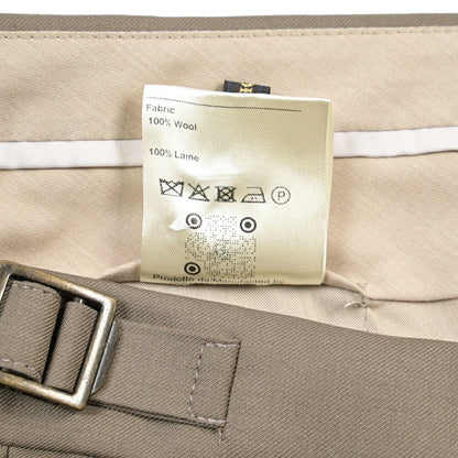 BERWICH “RETRO LONG” ウール100% ワンタックスラックス / CANONICO製生地 グレージュ(greige) 52 | GUARDAROBA MILANO OFFICIAL STORE