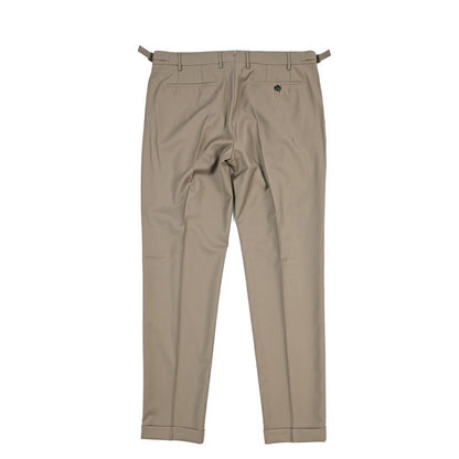 BERWICH “RETRO LONG” ウール100% ワンタックスラックス / CANONICO製生地 グレージュ(greige) 52 | GUARDAROBA MILANO OFFICIAL STORE