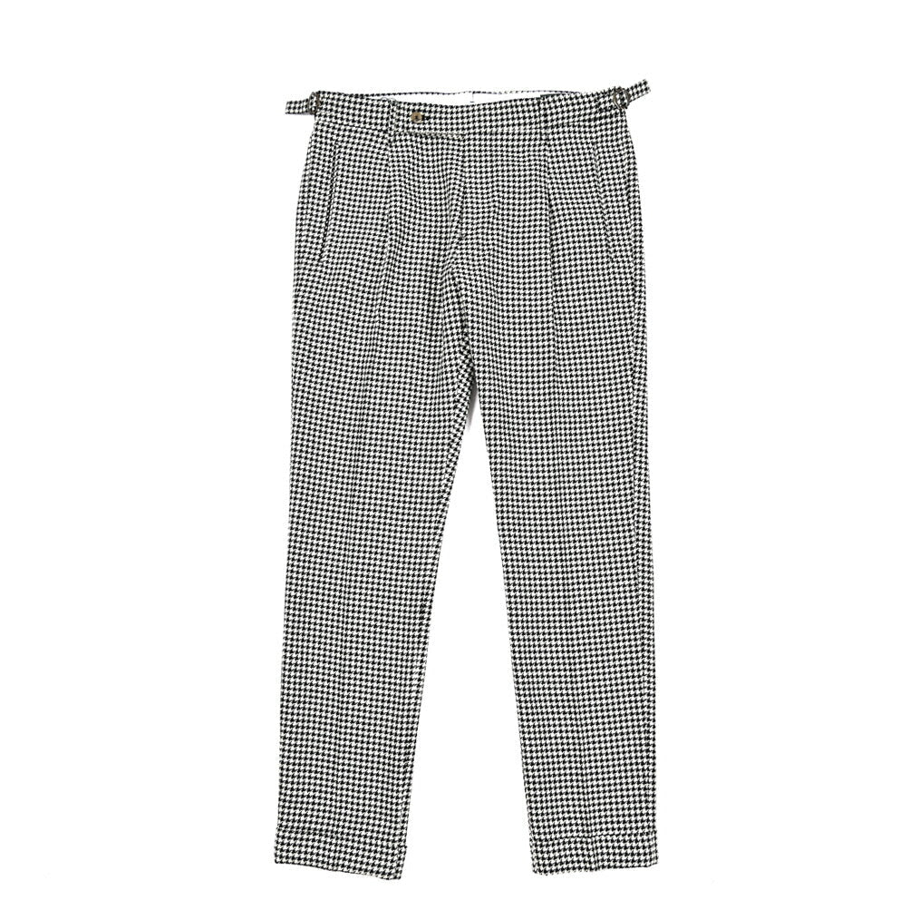 BERWICH "RETRO LONG" リネン混コットン ワンタックスラックス｜424456 - 44｜GUARDAROBA MILANO OFFICIAL STORE