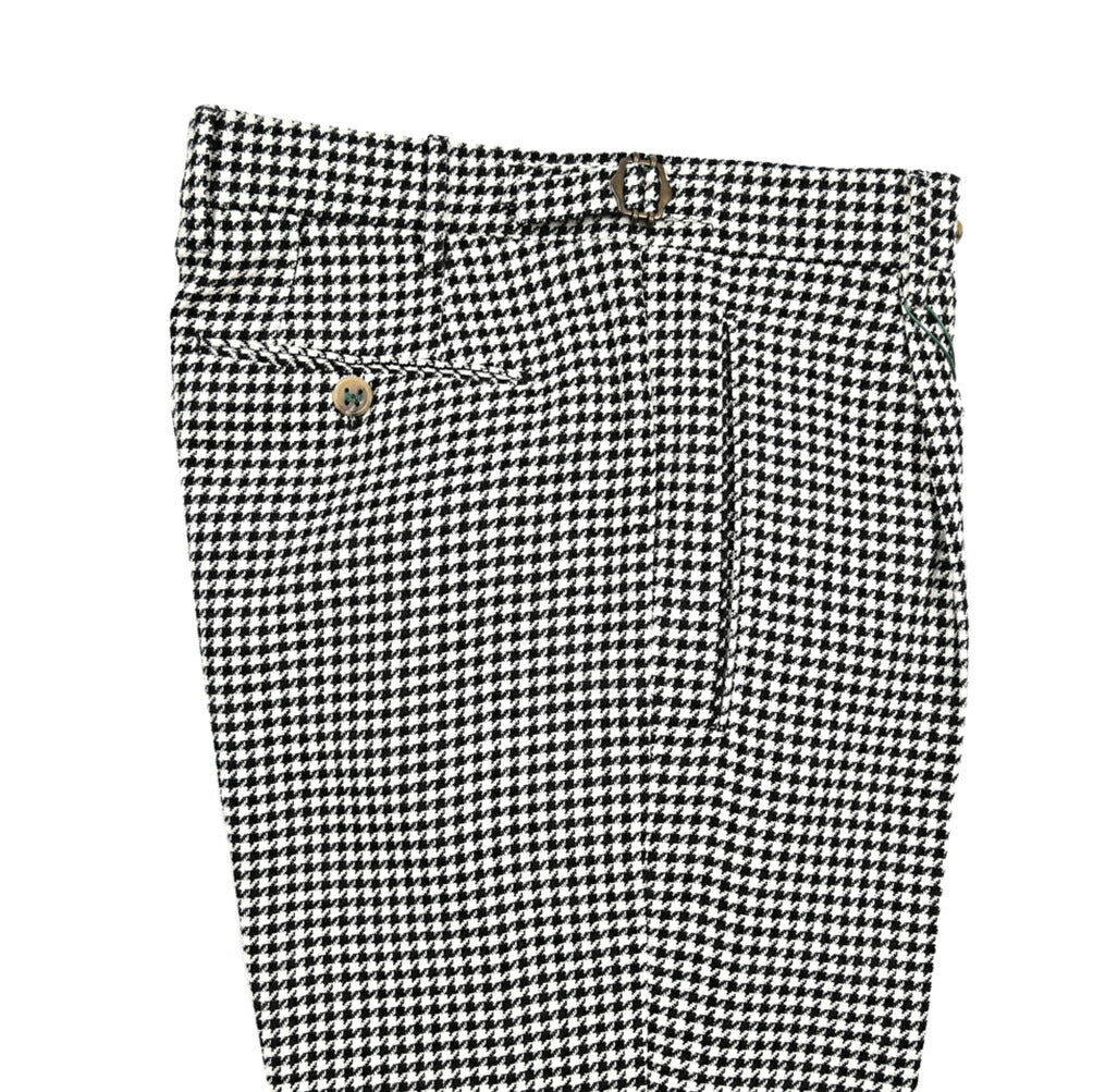 BERWICH "RETRO LONG" リネン混コットン ワンタックスラックス｜424456 - 44｜GUARDAROBA MILANO OFFICIAL STORE