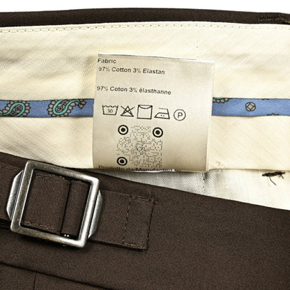 BERWICH "RETRO LONG" ストレッチコットン ワンタックパンツ｜424784 - 46｜GUARDAROBA MILANO OFFICIAL STORE