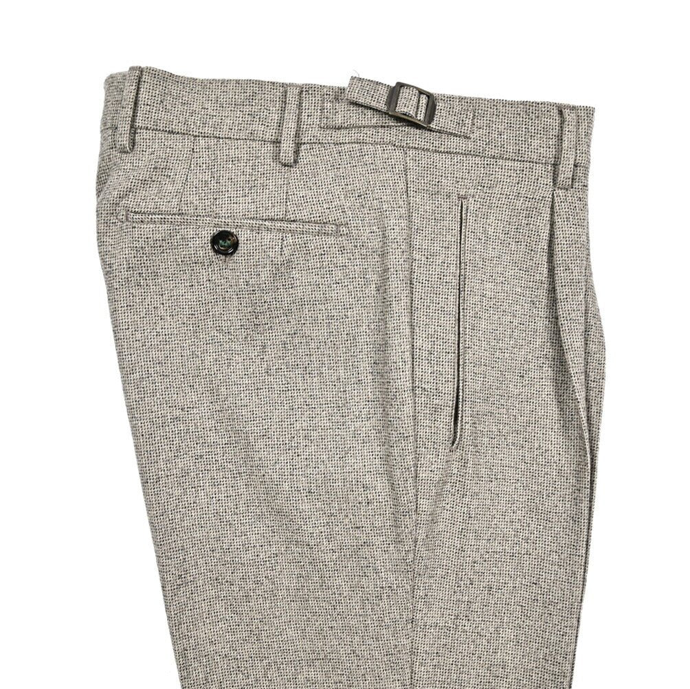 BERWICH “RETRO LONG” ストレッチウール ワンタックスラックス ベージュ(beige) 44 | GUARDAROBA MILANO OFFICIAL STORE