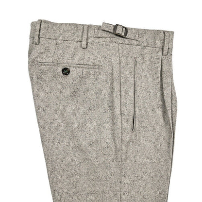 BERWICH “RETRO LONG” ストレッチウール ワンタックスラックス ベージュ(beige) 44 | GUARDAROBA MILANO OFFICIAL STORE