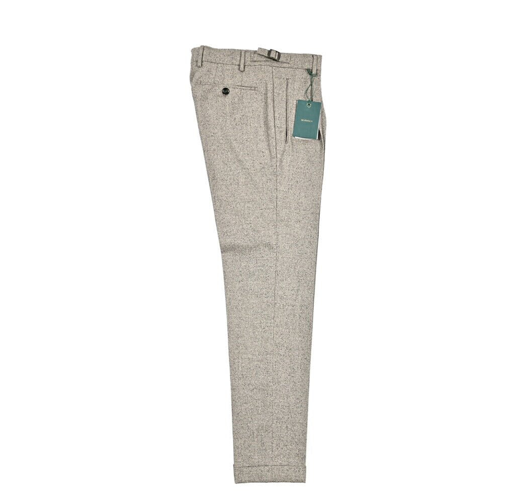 BERWICH “RETRO LONG” ストレッチウール ワンタックスラックス ベージュ(beige) 44 | GUARDAROBA MILANO OFFICIAL STORE