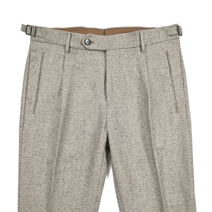 BERWICH “RETRO LONG” ストレッチウール ワンタックスラックス ベージュ(beige) 44 | GUARDAROBA MILANO OFFICIAL STORE