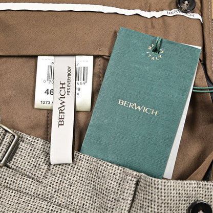BERWICH “RETRO LONG” ストレッチウール ワンタックスラックス ベージュ(beige) 44 | GUARDAROBA MILANO OFFICIAL STORE