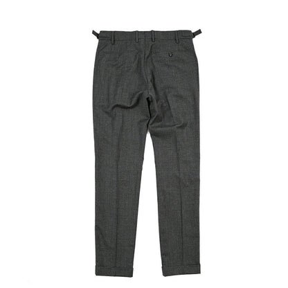 BERWICH “RETRO LONG” ウールサキソニー ワンタックスラックス グレー(dk grey) 46 | GUARDAROBA MILANO OFFICIAL STORE