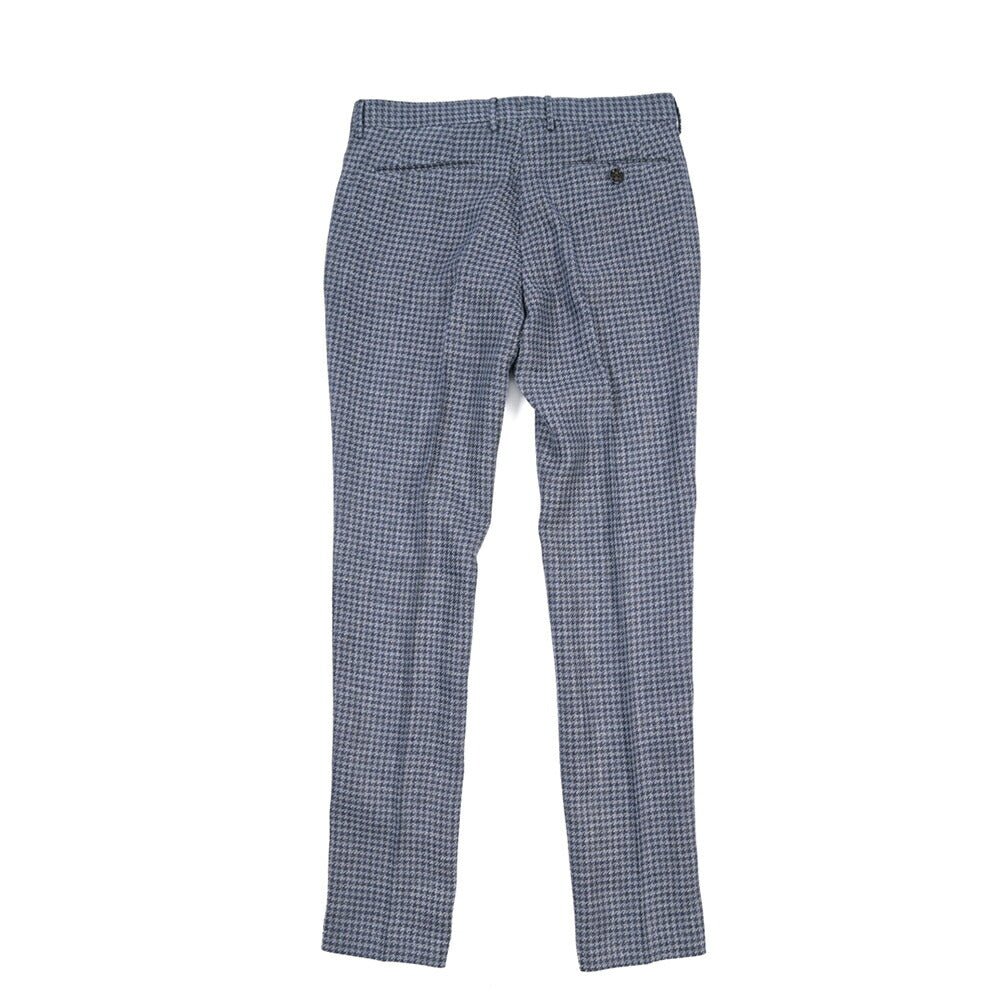BERWICH “RETRO LONG” コットン混リネン ワンタックパンツ ネイビー(blue) 46 | GUARDAROBA MILANO OFFICIAL STORE