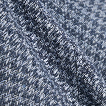 BERWICH “RETRO LONG” コットン混リネン ワンタックパンツ ネイビー(blue) 46 | GUARDAROBA MILANO OFFICIAL STORE