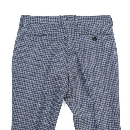 BERWICH “RETRO LONG” コットン混リネン ワンタックパンツ ネイビー(blue) 46 | GUARDAROBA MILANO OFFICIAL STORE