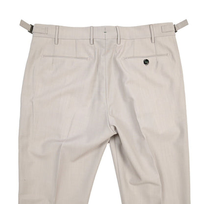 BERWICH “RETRO LONG” ストレッチウール ワンタックスラックス グレージュ(stone) 46 | GUARDAROBA MILANO OFFICIAL STORE