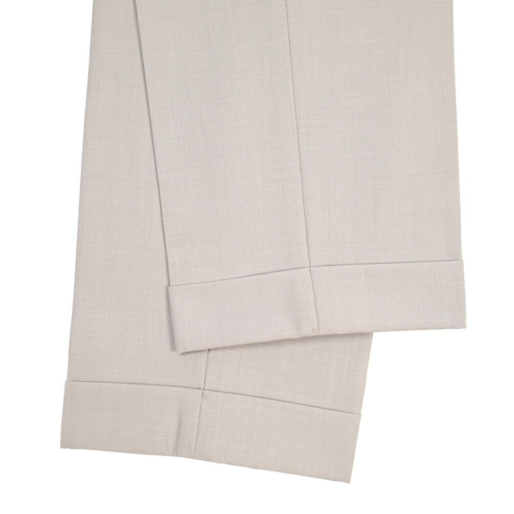 BERWICH “RETRO LONG” ストレッチウール ワンタックスラックス グレージュ(stone) 46 | GUARDAROBA MILANO OFFICIAL STORE