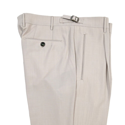 BERWICH “RETRO LONG” ストレッチウール ワンタックスラックス グレージュ(stone) 46 | GUARDAROBA MILANO OFFICIAL STORE