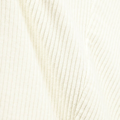 BERWICH “RETRO LONG - GD” ストレッチコットン 中畝コーデュロイワンタックパンツ ホワイト(panna001) 46 | GUARDAROBA MILANO OFFICIAL STORE