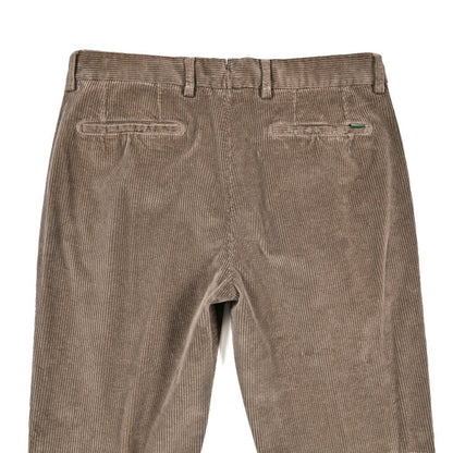 BERWICH “RETRO LONG - GD” ストレッチコットン 中畝コーデュロイワンタックパンツ ブラウン(mandorlo4627) 44 | GUARDAROBA MILANO OFFICIAL STORE