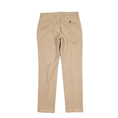 BERWICH “RETRO THECA 1P” ストレッチコットン ワンタックチノパンツ ベージュ(sabbia199) 48 | GUARDAROBA MILANO OFFICIAL STORE