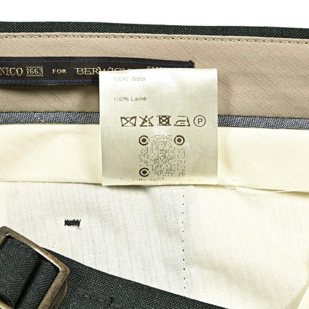 BERWICH RETROLONG トロピカルウール100% ワンタックスラックス｜422130｜GUARDAROBA MILANO OFFICIAL STORE