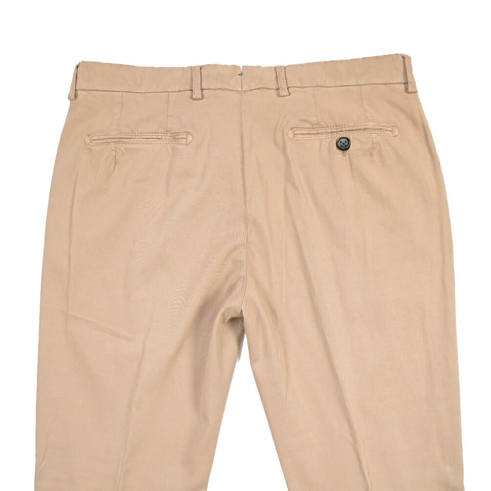 BERWICH “RETROLONG-GD” リヨセル混 ワンタックストレッチパンツ ブラウン(noce724) 48 | GUARDAROBA MILANO OFFICIAL STORE