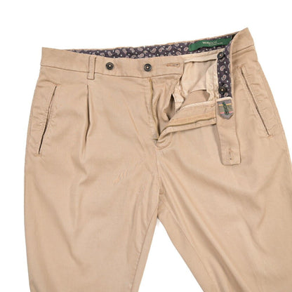 BERWICH “RETROLONG-GD” リヨセル混 ワンタックストレッチパンツ ブラウン(noce724) 48 | GUARDAROBA MILANO OFFICIAL STORE