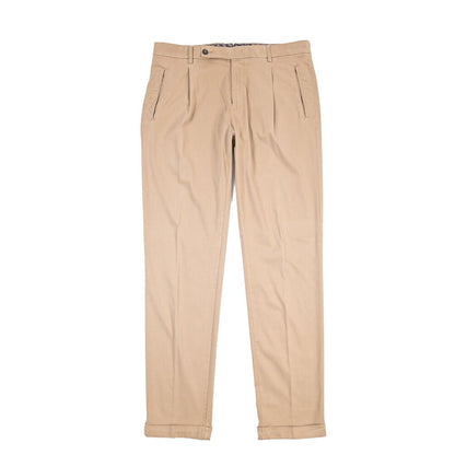 BERWICH “RETROLONG-GD” リヨセル混 ワンタックストレッチパンツ ブラウン(noce724) 48 | GUARDAROBA MILANO OFFICIAL STORE
