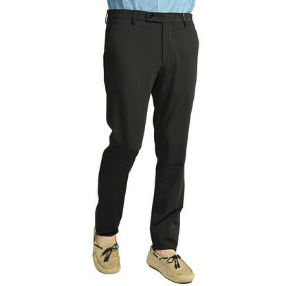 BERWICH "SC SLIM" ビスコース混 ノータックストレッチパンツ ブラック(black) 46 | GUARDAROBA MILANO OFFICIAL STORE