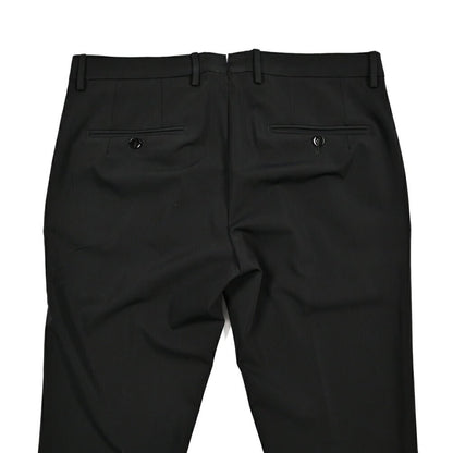 BERWICH "SC SLIM" ビスコース混 ノータックストレッチパンツ ブラック(black) 46 | GUARDAROBA MILANO OFFICIAL STORE
