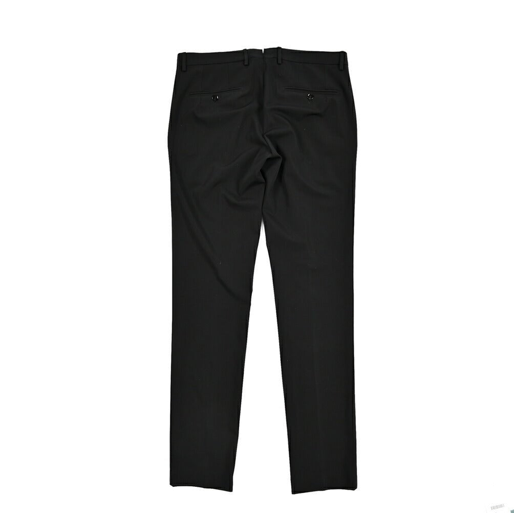 BERWICH "SC SLIM" ビスコース混 ノータックストレッチパンツ ブラック(black) 46 | GUARDAROBA MILANO OFFICIAL STORE