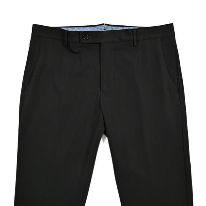 BERWICH "SC SLIM" ビスコース混 ノータックストレッチパンツ ブラック(black) 46 | GUARDAROBA MILANO OFFICIAL STORE
