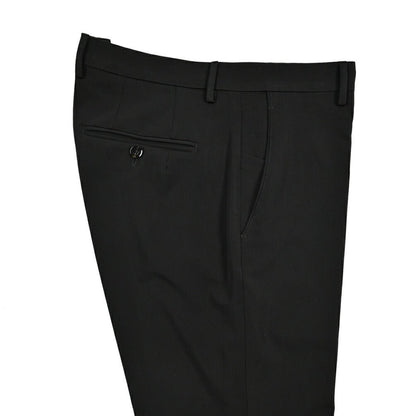BERWICH "SC SLIM" ビスコース混 ノータックストレッチパンツ ブラック(black) 46 | GUARDAROBA MILANO OFFICIAL STORE