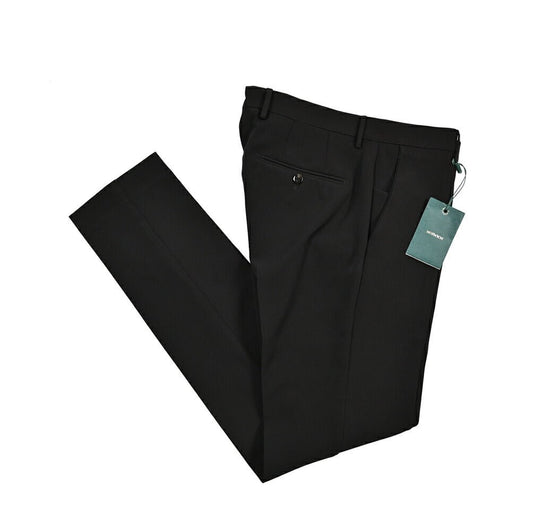 BERWICH "SC SLIM" ポリエステル混 ノータックストレッチパンツ ブラック(black) 46 | GUARDAROBA MILANO OFFICIAL STORE