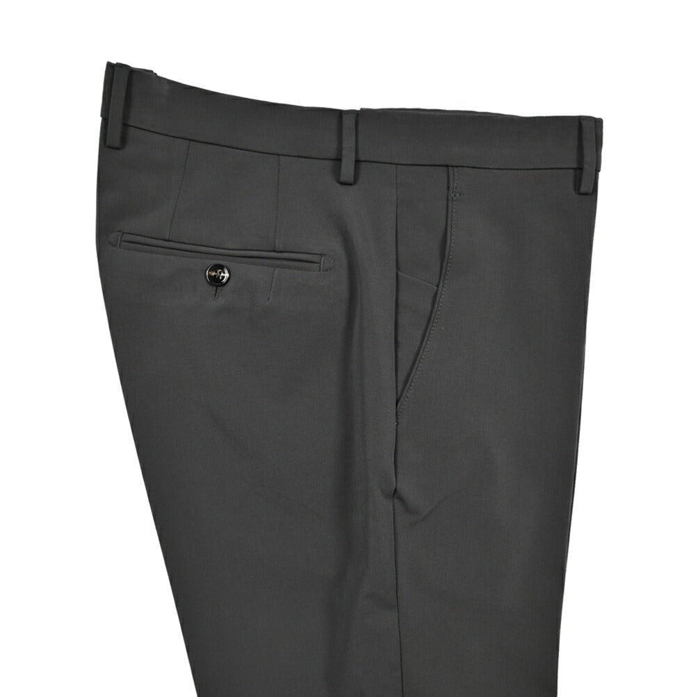 BERWICH "SC SLIM" ビスコース混 ノータックストレッチパンツ グレー(grey) 46 | GUARDAROBA MILANO OFFICIAL STORE
