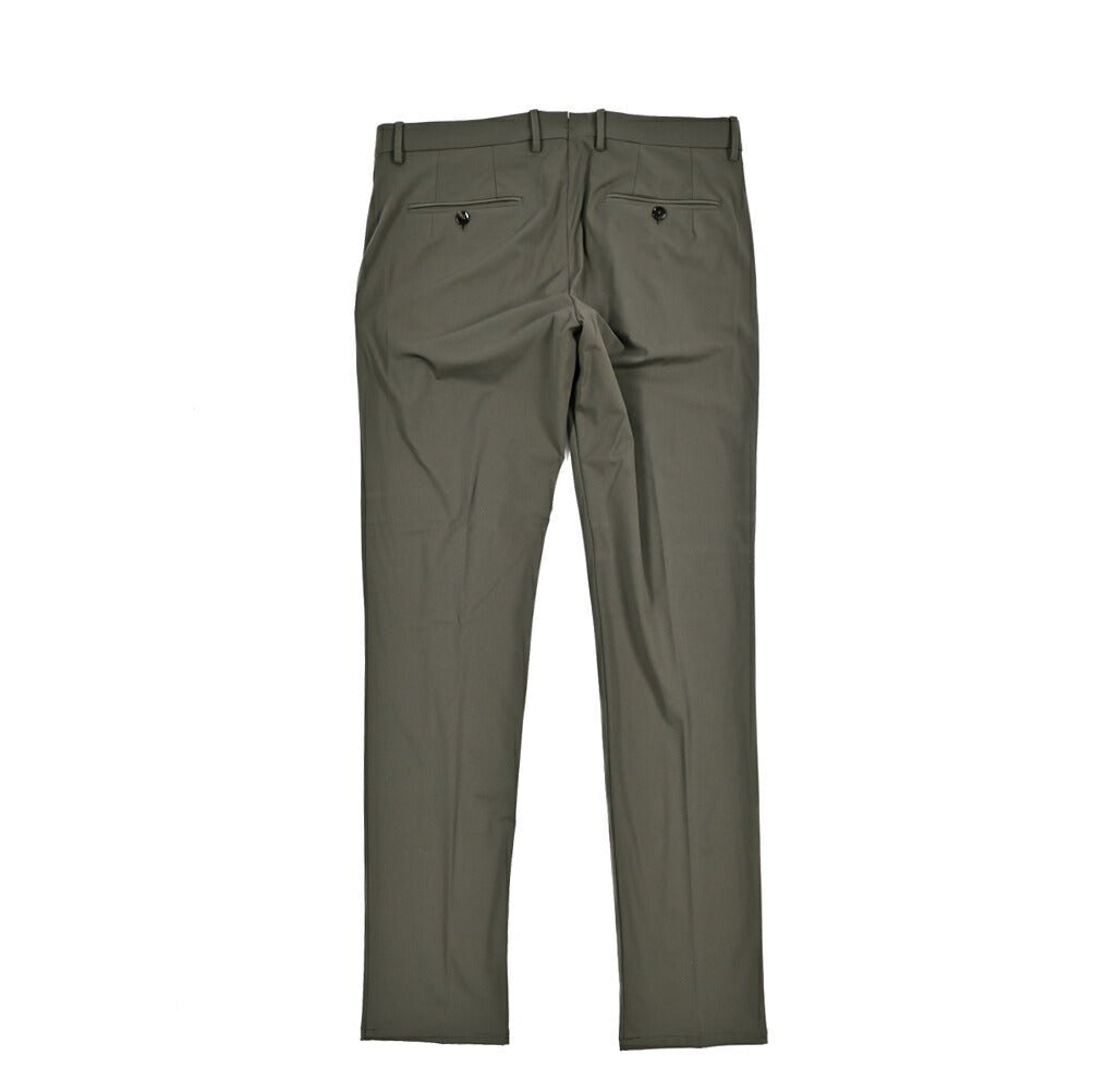 BERWICH "SC SLIM" ストレッチナイロン ノータックパンツ カーキグリーン(army) 46 | GUARDAROBA MILANO OFFICIAL STORE