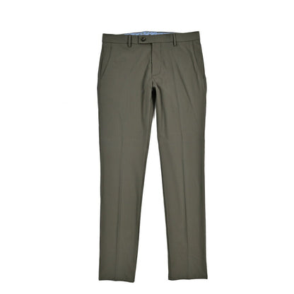 BERWICH "SC SLIM" ストレッチナイロン ノータックパンツ カーキグリーン(army) 46 | GUARDAROBA MILANO OFFICIAL STORE