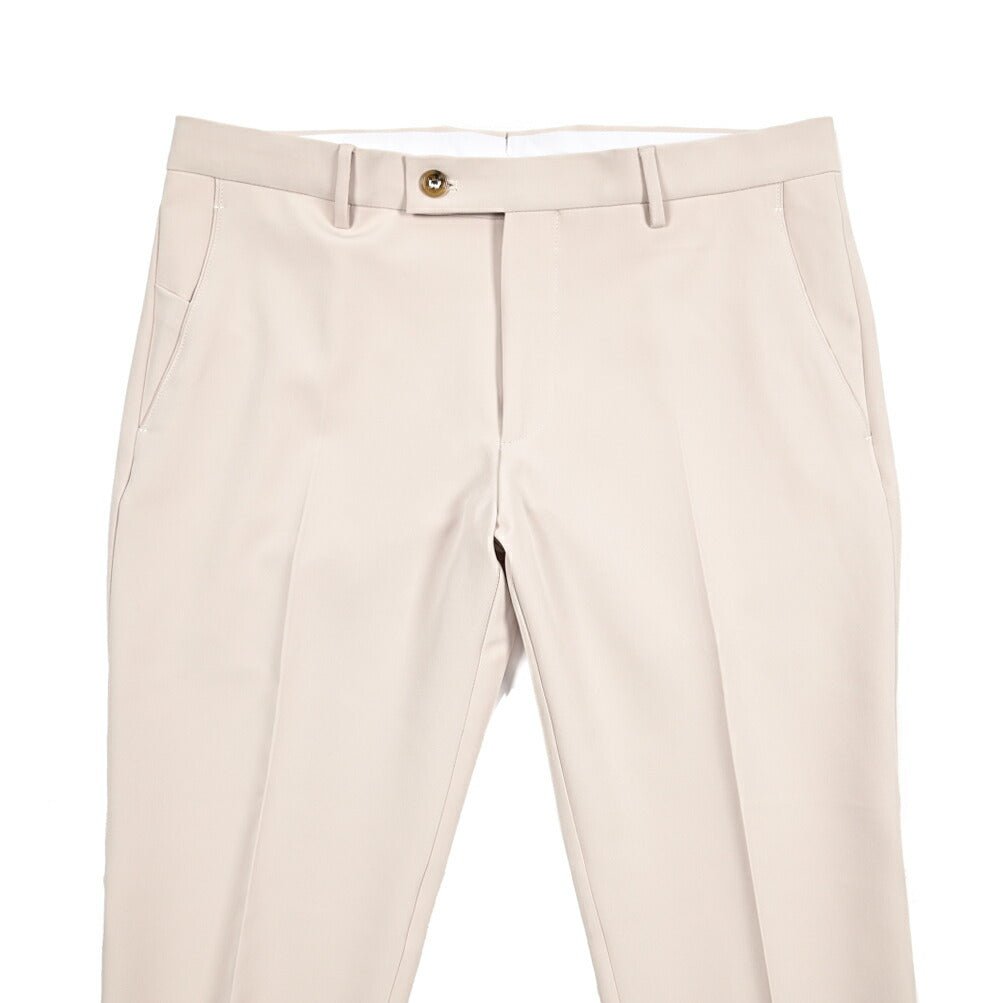 BERWICH "SC SLIM" スラックス ノータック パンツ ポリエステル ストレッチ オフホワイト(cream) 46 | GUARDAROBA MILANO OFFICIAL STORE