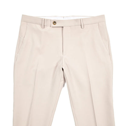 BERWICH "SC SLIM" スラックス ノータック パンツ ポリエステル ストレッチ オフホワイト(cream) 46 | GUARDAROBA MILANO OFFICIAL STORE