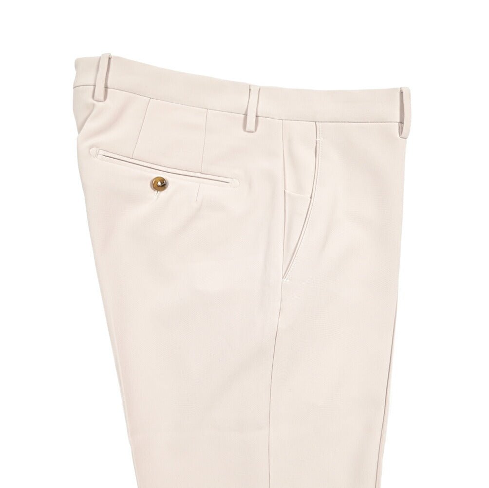 BERWICH "SC SLIM" スラックス ノータック パンツ ポリエステル ストレッチ オフホワイト(cream) 46 | GUARDAROBA MILANO OFFICIAL STORE