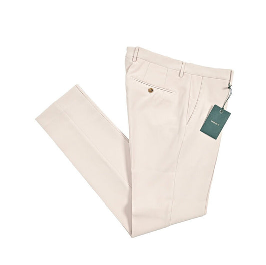 BERWICH "SC SLIM" スラックス ノータック パンツ ポリエステル ストレッチ オフホワイト(cream) 46 | GUARDAROBA MILANO OFFICIAL STORE
