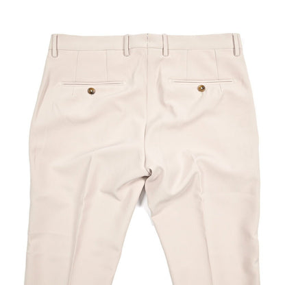 BERWICH "SC SLIM" スラックス ノータック パンツ ポリエステル ストレッチ オフホワイト(cream) 46 | GUARDAROBA MILANO OFFICIAL STORE