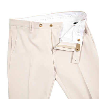 BERWICH "SC SLIM" スラックス ノータック パンツ ポリエステル ストレッチ オフホワイト(cream) 46 | GUARDAROBA MILANO OFFICIAL STORE