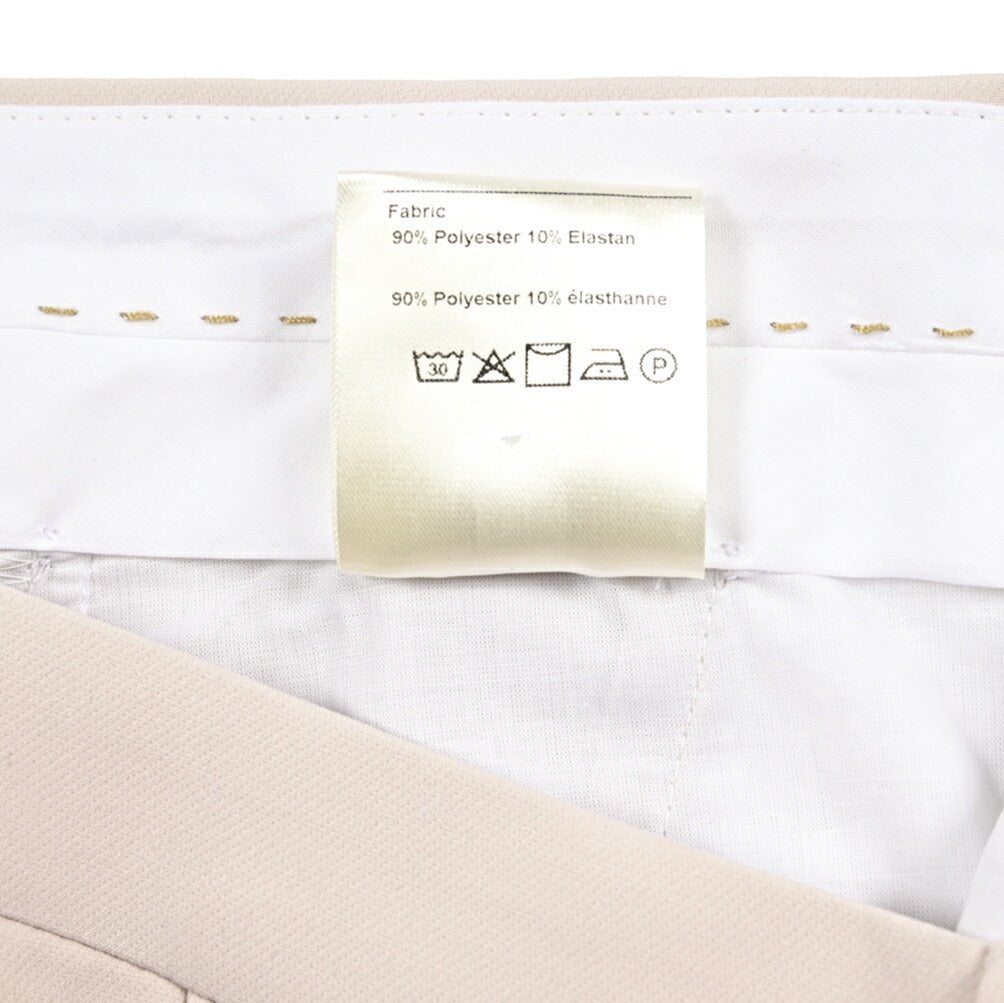 BERWICH "SC SLIM" スラックス ノータック パンツ ポリエステル ストレッチ オフホワイト(cream) 46 | GUARDAROBA MILANO OFFICIAL STORE