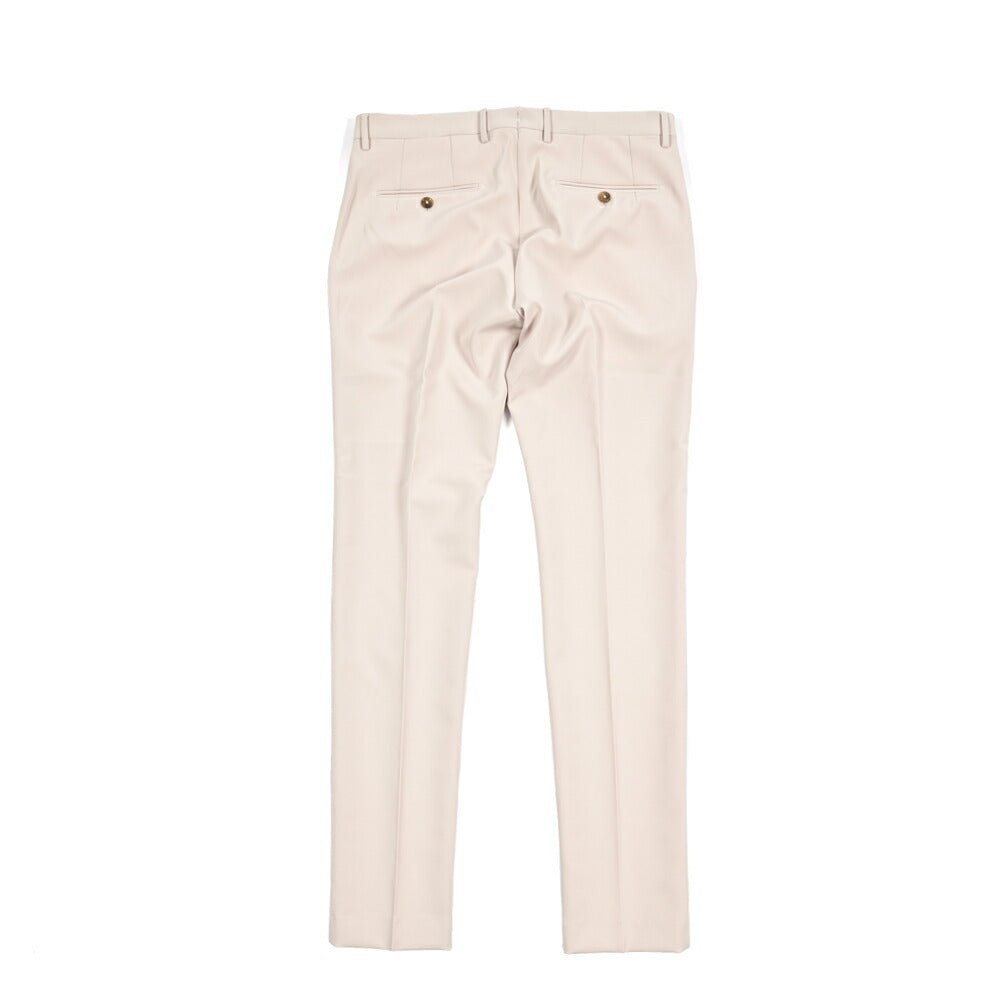 BERWICH "SC SLIM" スラックス ノータック パンツ ポリエステル ストレッチ オフホワイト(cream) 46 | GUARDAROBA MILANO OFFICIAL STORE